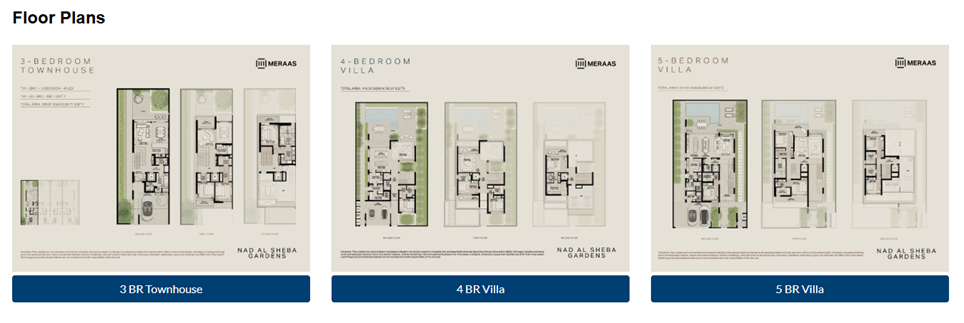  Nad Al Sheba Gardens Villas - Floor Plan